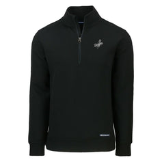 Los Angeles Dodgers Cutter & Buck Roam Eco Quarter-Zip Jacket - Black - MLB on Sale