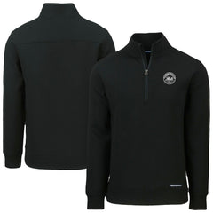 New York Mets Cutter & Buck Roam Eco Quarter-Zip Jacket - Black - MLB Online