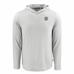 Milwaukee Brewers Cutter & Buck Coastline Epic Comfort Eco Recycled Hoodie T-Shirt - Gray - MLB on Sale