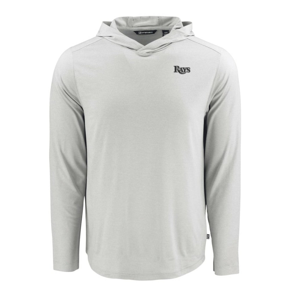 Tampa Bay Rays Cutter & Buck Coastline Epic Comfort Eco Recycled Long Sleeve Hoodie T-Shirt - Gray - MLB Online