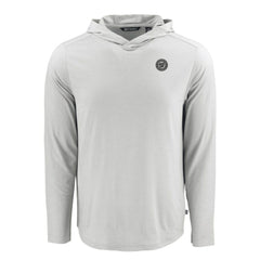 Washington Nationals Cutter & Buck Coastline Epic Comfort Eco Recycled Long Sleeve Hoodie T-Shirt - Gray - MLB on Sale