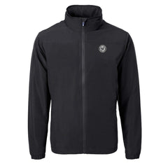 Washington Nationals Cutter & Buck Charter Eco Recycled Full-Zip Hoodie Jacket - Black - MLB on Sale