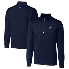 Los Angeles Dodgers Cutter & Buck Big & Tall Traverse Stretch Quarter-Zip Pullover Top - Navy - MLB on Sale