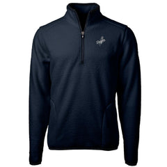 Los Angeles Dodgers Cutter & Buck Big & Tall Cascade Eco Fleece Quarter-Zip Jacket - Navy - MLB Online