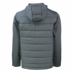 New York Yankees Cutter & Buck Big & Tall Evoke Hybrid Eco Softshell Recycled Full-Zip Hooded PrimaLoft Jacket - Gray - MLB Discount