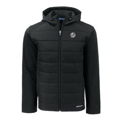 New York Yankees Cutter & Buck Big & Tall Evoke Hybrid Eco Softshell Recycled Full-Zip Hooded PrimaLoft Jacket - Black - MLB Online