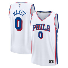 Tyrese Maxey Philadelphia 76ers Youth Fast Break Replica Player Jersey Association Edition White | Fanatics Near Me
