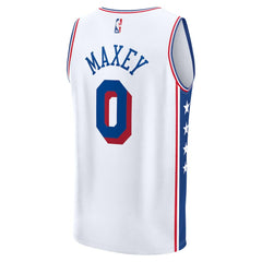 Tyrese Maxey Philadelphia 76ers Youth Fast Break Replica Player Jersey Association Edition White | Fanatics Near Me