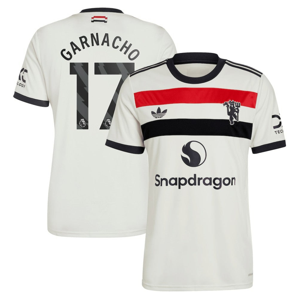 Alejandro Garnacho Manchester United Originals 2024/25 Third Replica Jersey Cream - Adidas