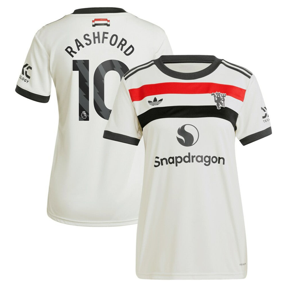 Marcus Rashford Manchester United Originals Women's 2024/25 Third Replica Jersey Cream - Adidas