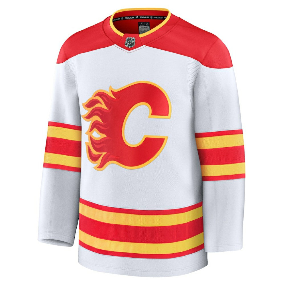Calgary Flames Fanatics Away Premium Jersey - White - NHL 202015680