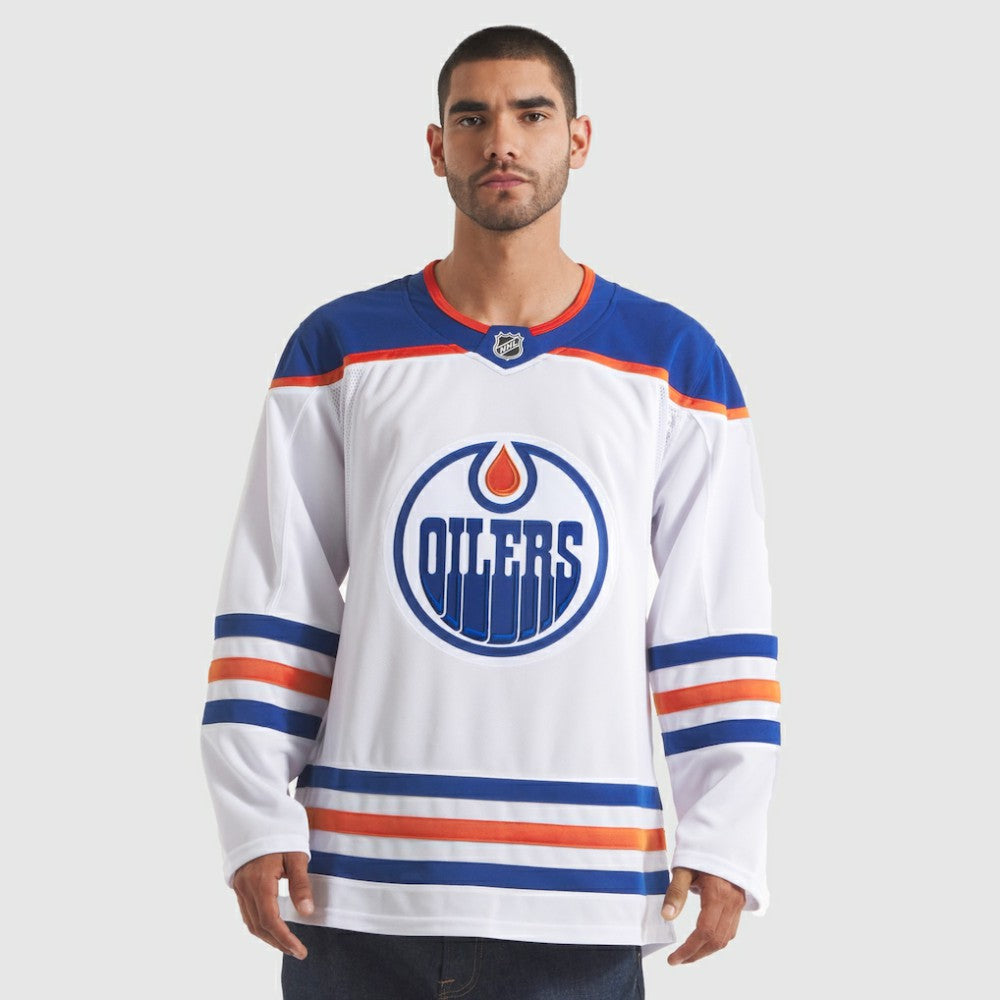 Edmonton Oilers Fanatics Away Premium Jersey - White - NHL 202015689