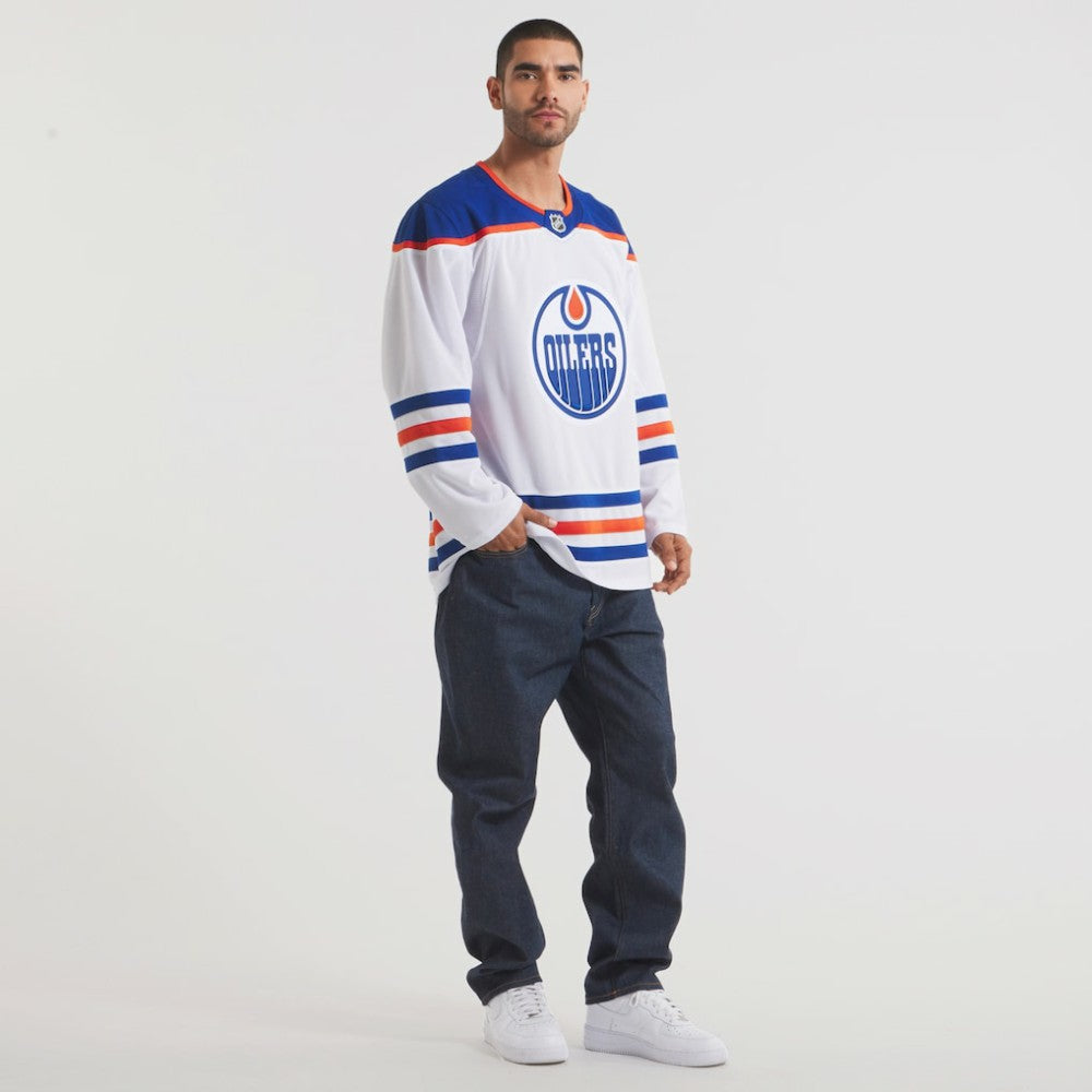 Edmonton Oilers Fanatics Away Premium Jersey - White - NHL 202015689