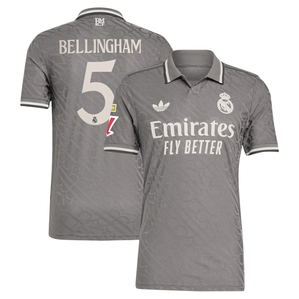 Jude Bellingham Real Madrid Originals 2024/25 Third Player Jersey Charcoal - Adidas cheap