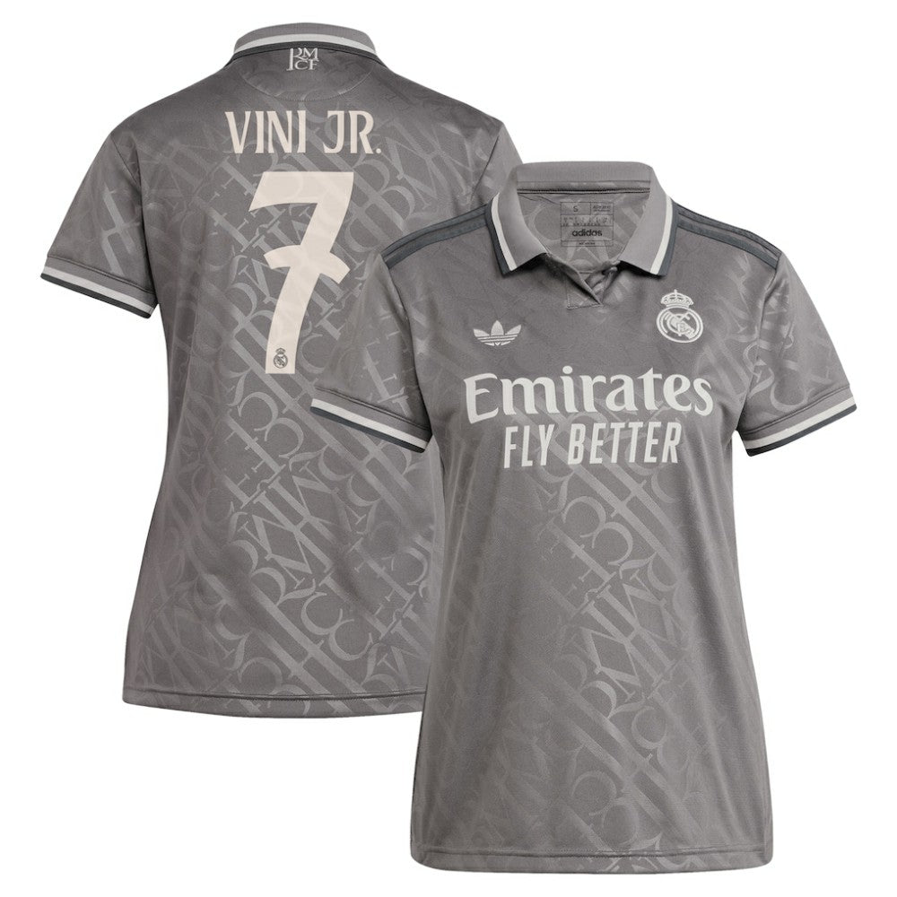 Vini Jr. Real Madrid Originals Women's 2024/25 Third Replica Player Jersey Charcoal - Adidas sale