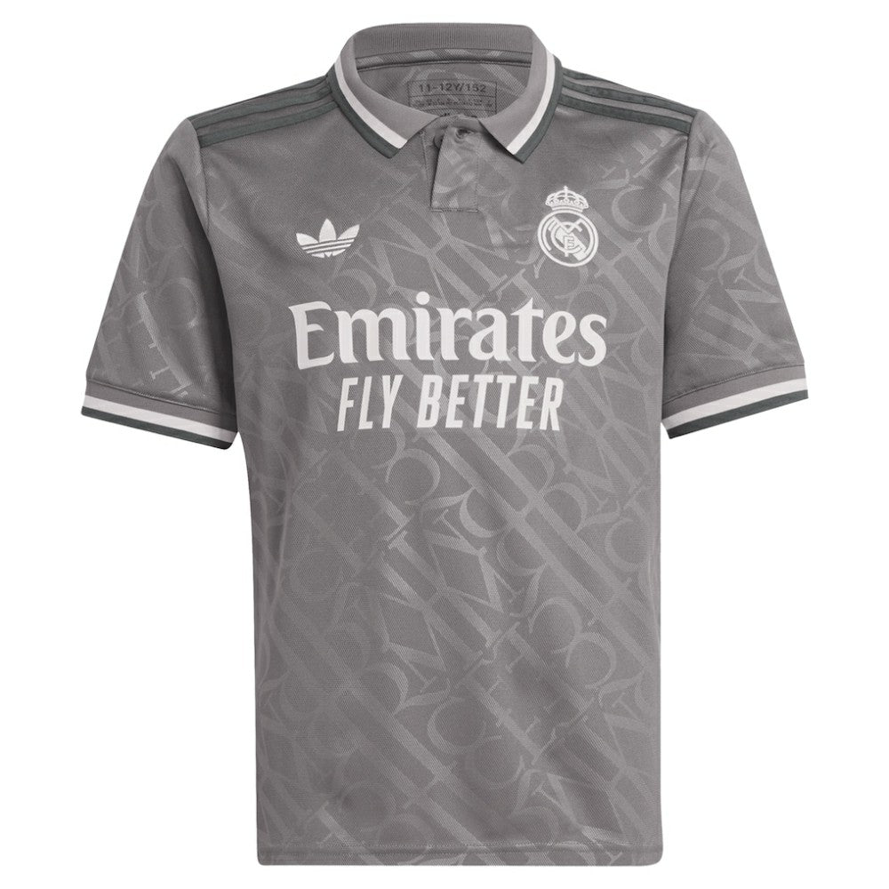 Jude Bellingham Real Madrid Originals Youth 2024/25 Third Replica Player Jersey Charcoal - Adidas