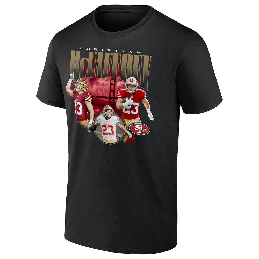 Fanatics Christian McCaffrey San Francisco 49ers Notorious Player Graphic T-Shirt Black