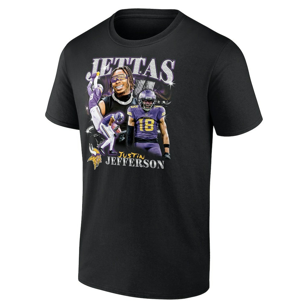 Fanatics Justin Jefferson Minnesota Vikings Notorious Player Graphic T-Shirt Black