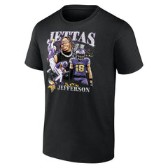 Fanatics Justin Jefferson Minnesota Vikings Notorious Player Graphic T-Shirt Black