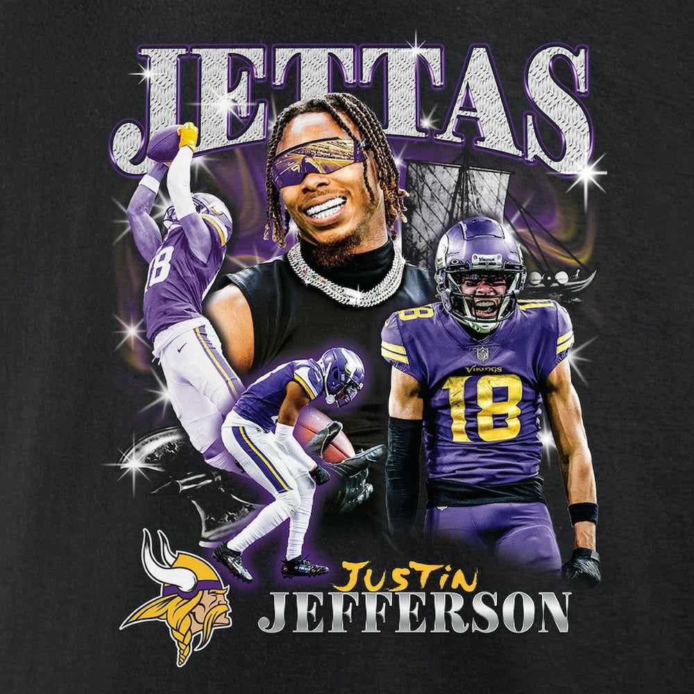 Fanatics Justin Jefferson Minnesota Vikings Notorious Player Graphic T-Shirt Black