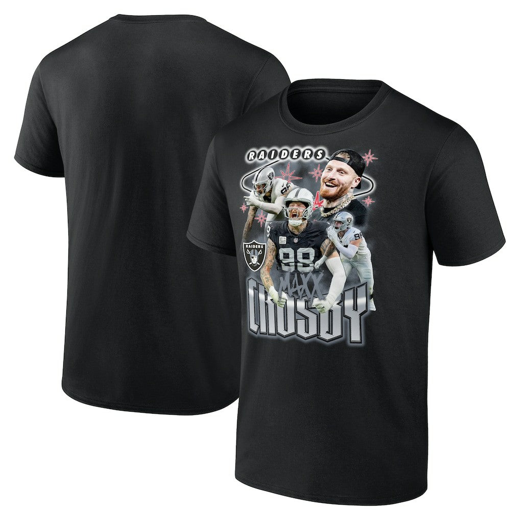 Fanatics Maxx Crosby Las Vegas Raiders Notorious Player Graphic T-Shirt Black