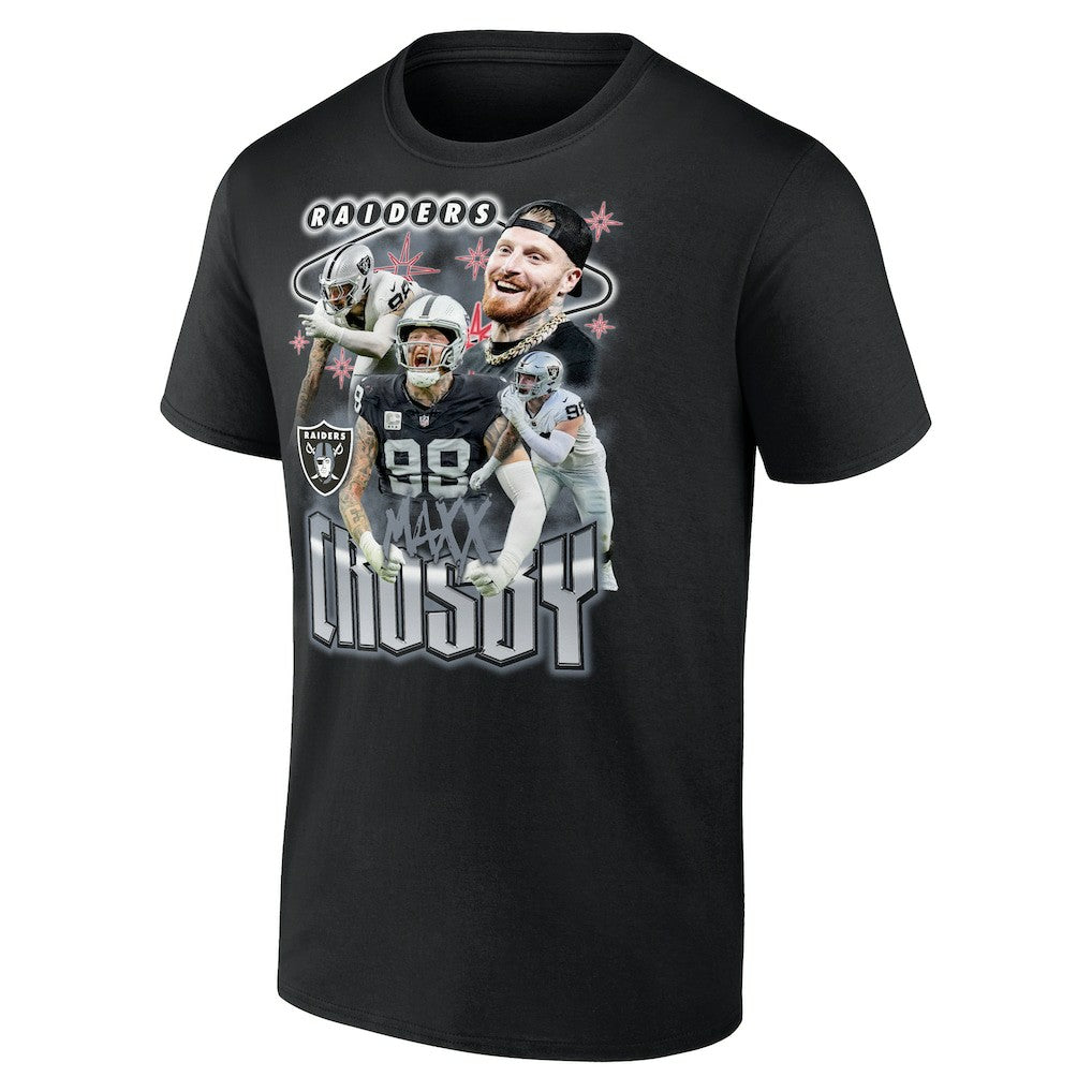 Fanatics Maxx Crosby Las Vegas Raiders Notorious Player Graphic T-Shirt Black