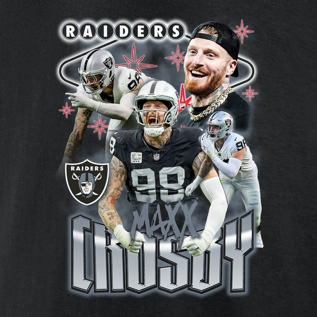 Fanatics Maxx Crosby Las Vegas Raiders Notorious Player Graphic T-Shirt Black