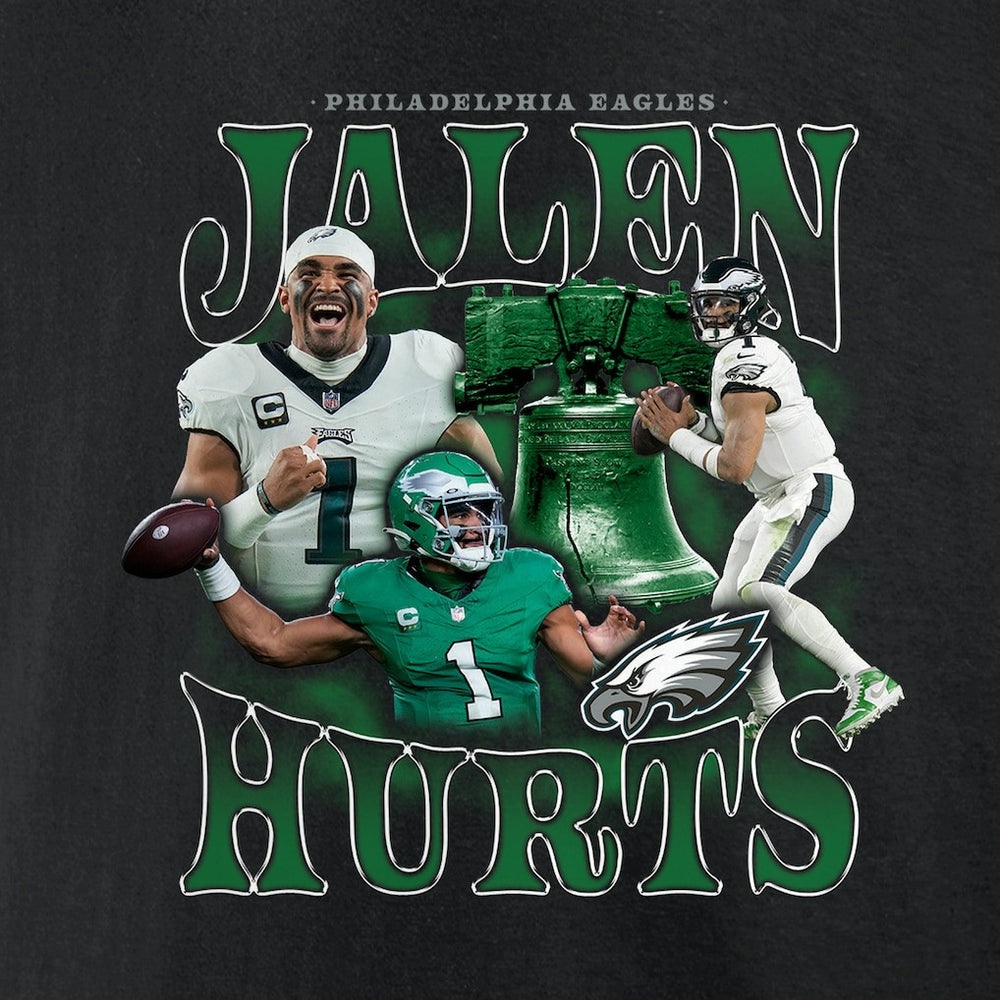 Fanatics Jalen Hurts Philadelphia Eagles Notorious Player Graphic T-Shirt Black