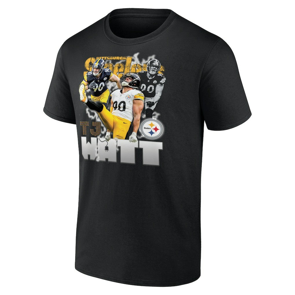 Fanatics T.J. Watt Pittsburgh Steelers Notorious Player Graphic T-Shirt Black