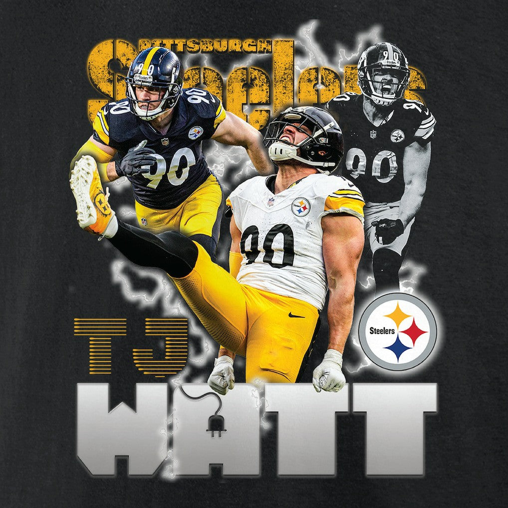 Fanatics T.J. Watt Pittsburgh Steelers Notorious Player Graphic T-Shirt Black