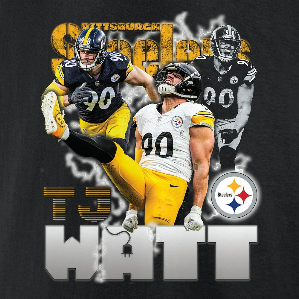 Fanatics T.J. Watt Pittsburgh Steelers Notorious Player Graphic T-Shirt Black