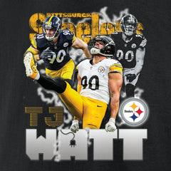 Fanatics T.J. Watt Pittsburgh Steelers Notorious Player Graphic T-Shirt Black