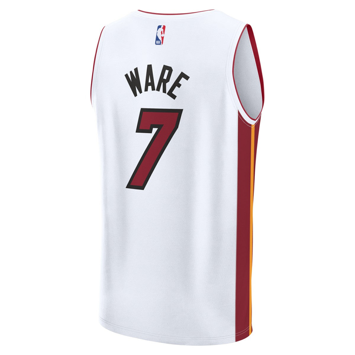Kel'el Ware Miami Heat Youth Fast Break Replica Player Jersey Association White Edition | Fanatics US