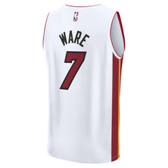 Kel'el Ware Miami Heat Youth Fast Break Replica Player Jersey Association White Edition | Fanatics US