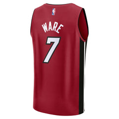 Kel'el Ware Miami Heat Youth Fast Break Player Jersey Statement Edition Red | Fanatics Lifestyle