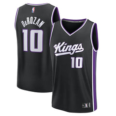 DeMar DeRozan Sacramento Kings Fast Break Replica Player Jersey Icon Edition Black | Fanatics discount