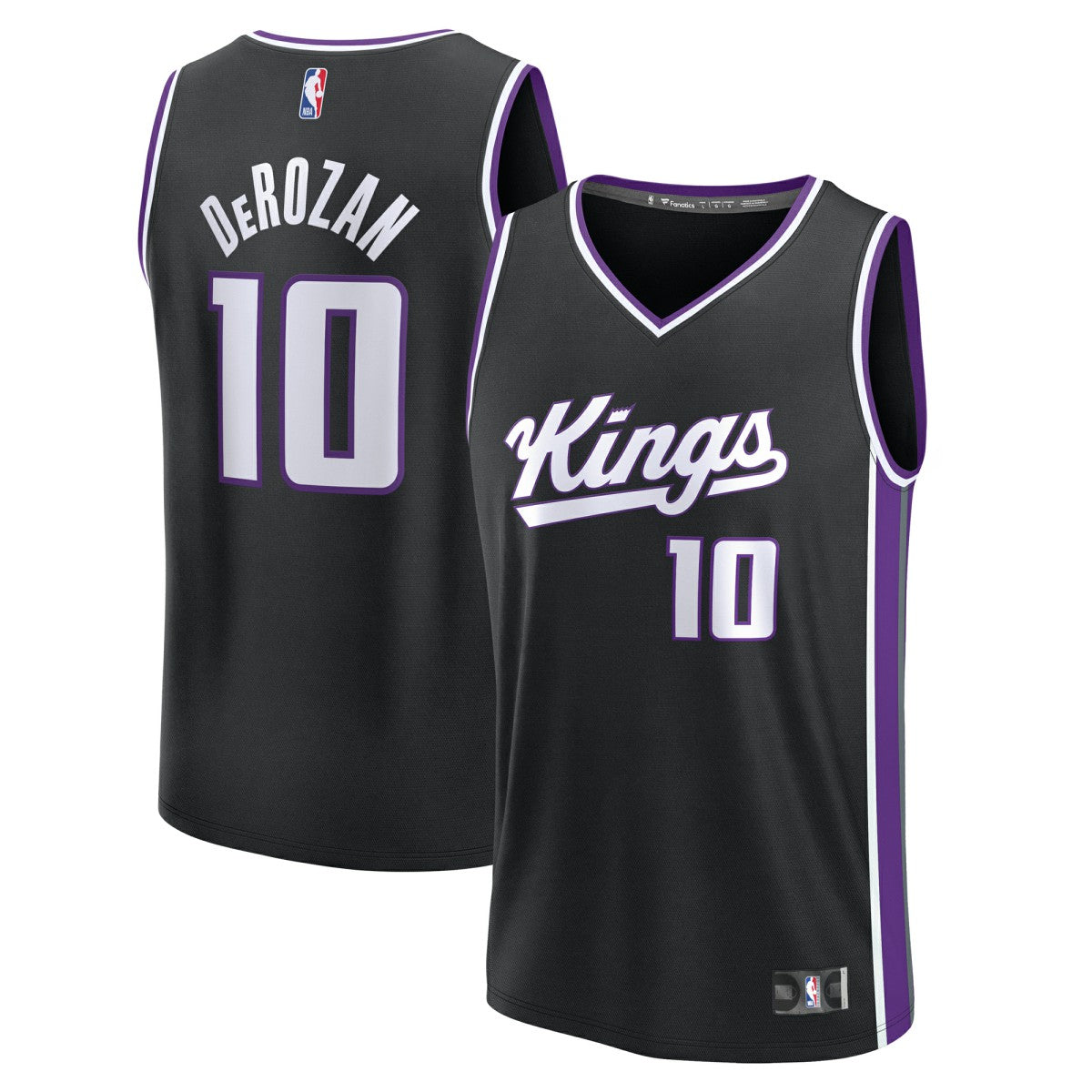 DeMar DeRozan Sacramento Kings Youth Fast Break Replica Player Jersey Icon Edition Black | Fanatics Lifestyle
