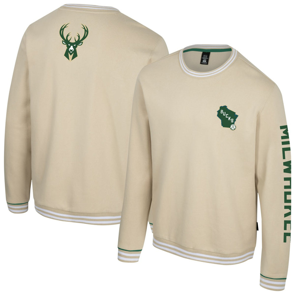 Milwaukee Bucks Stadium Essentials Unisex Halftime Pullover Sweatshirt Natural
