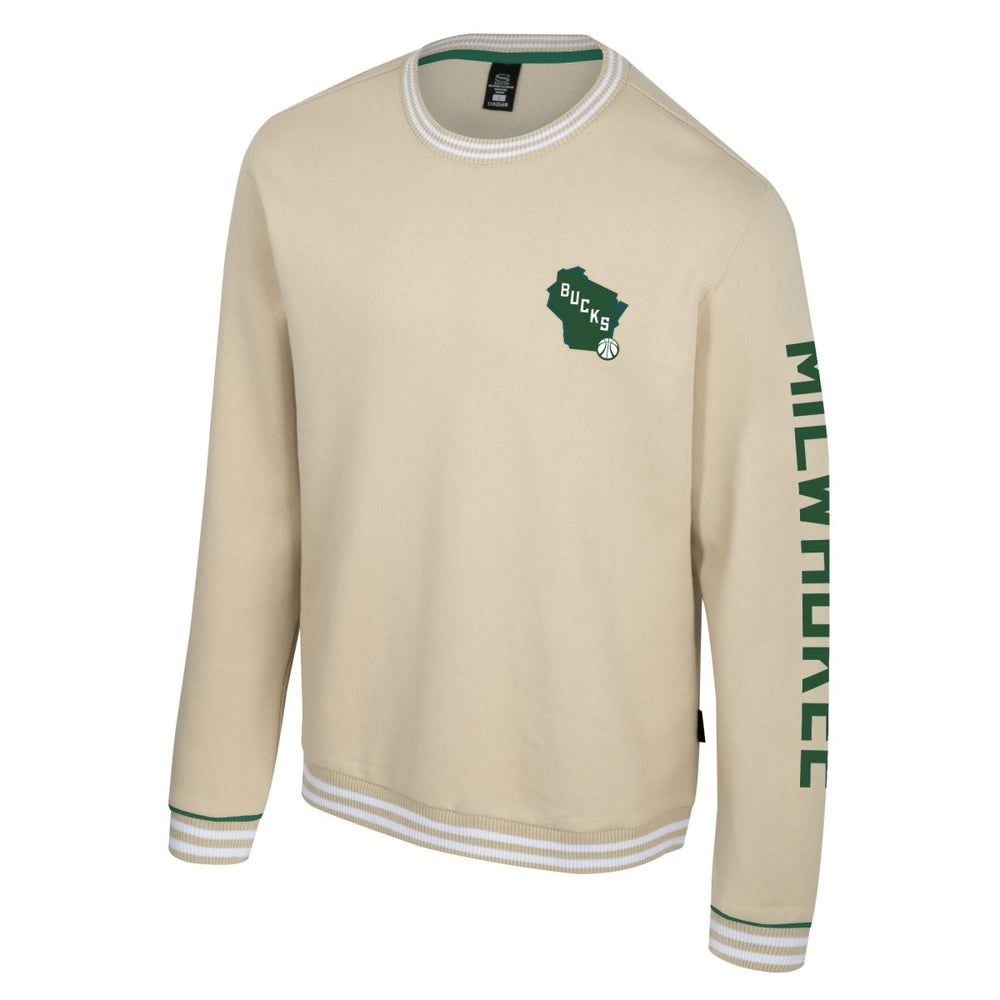 Milwaukee Bucks Stadium Essentials Unisex Halftime Pullover Sweatshirt Natural