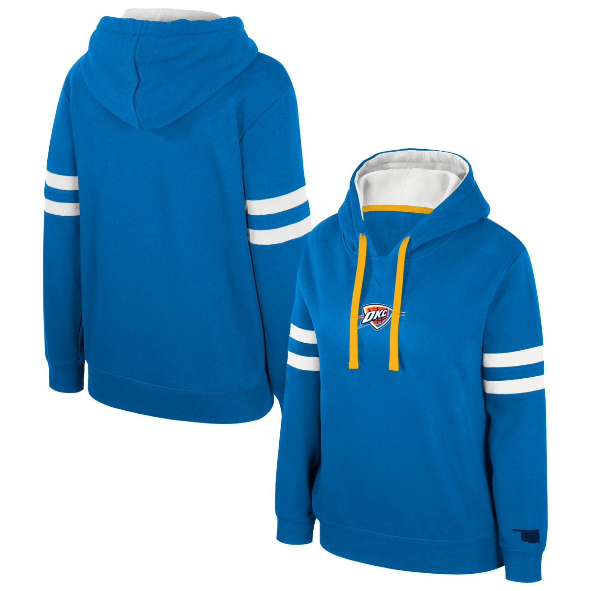 Oklahoma City Thunder Stadium Essentials Women's Road Game Pullover Hoodie Blue