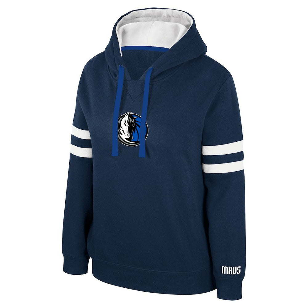 Dallas Mavericks Stadium Essentials Women's Road Game Pullover Hoodie Navy