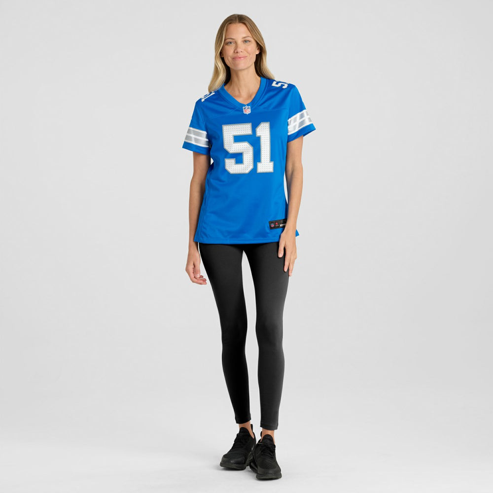 Nike Ben Niemann Detroit Lions Women's Team Game Jersey Blue