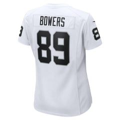Nike Brock Bowers Las Vegas Raiders Women's Game Jersey White