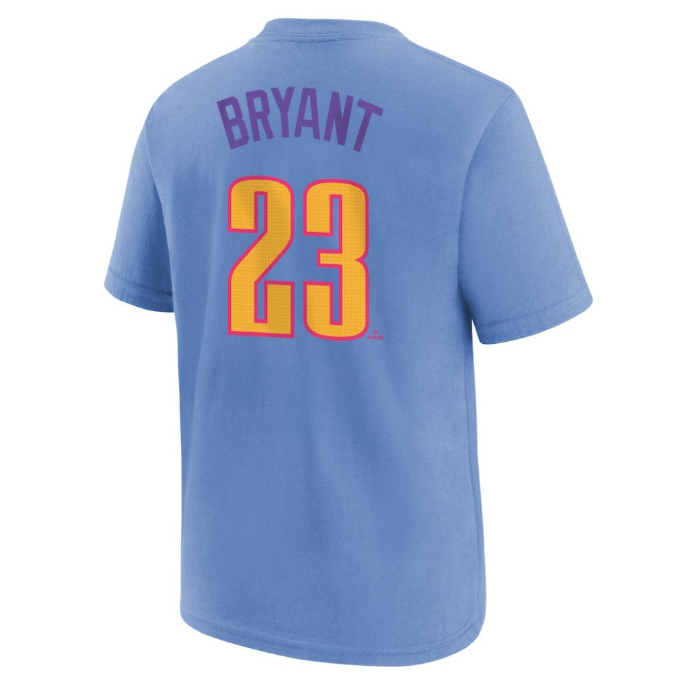 Kris Bryant Colorado Rockies Nike Youth Fuse City Connect Name & Number T-Shirt - Light Blue - Nike Discount