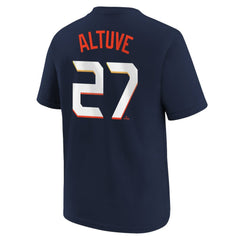 Jose Altuve Houston Astros Nike Youth Fuse City Connect Name & Number T-Shirt - Navy - Nike Online