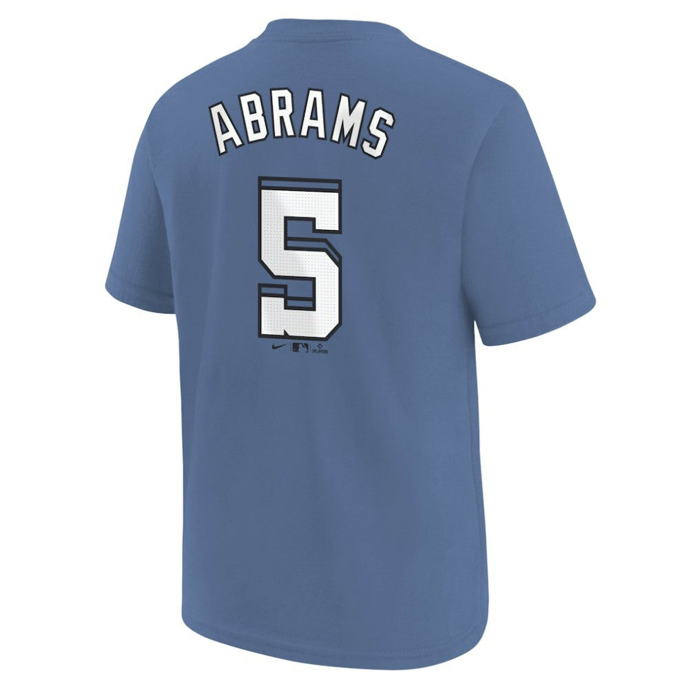 CJ Abrams Washington Nationals Nike Youth Fuse City Connect Name & Number T-Shirt - Blue - Nike Lifestyle