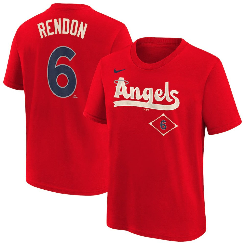 Anthony Rendon Los Angeles Angels Nike Youth Fuse City Connect Name & Number T-Shirt - Red - Nike Discount
