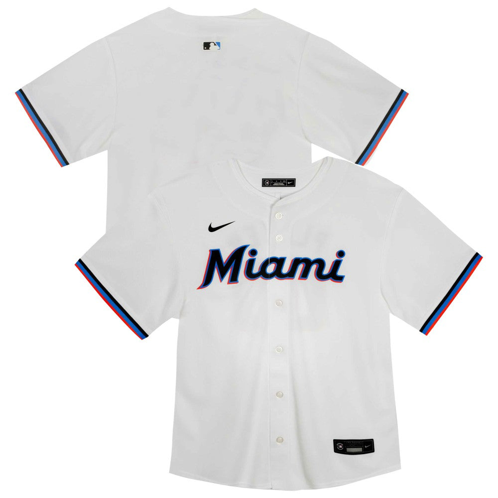 Miami Marlins Nike Youth Home Game Jersey - White - Nike Discount