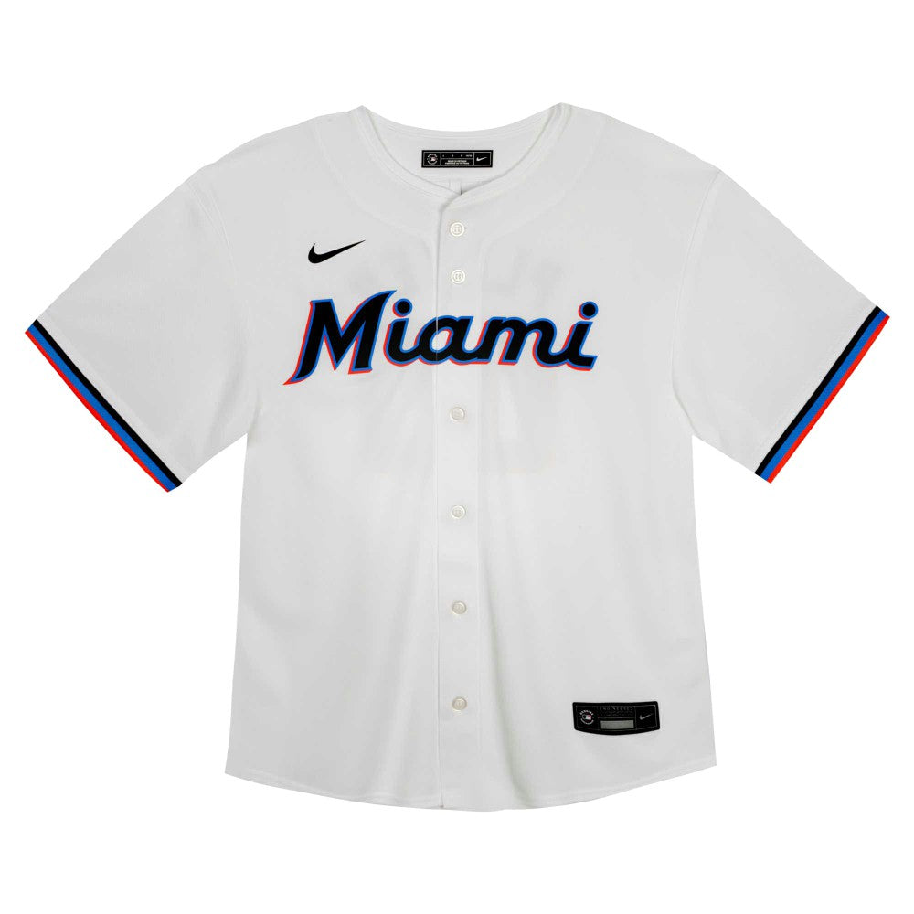 Miami Marlins Nike Youth Home Game Jersey - White - Nike Discount