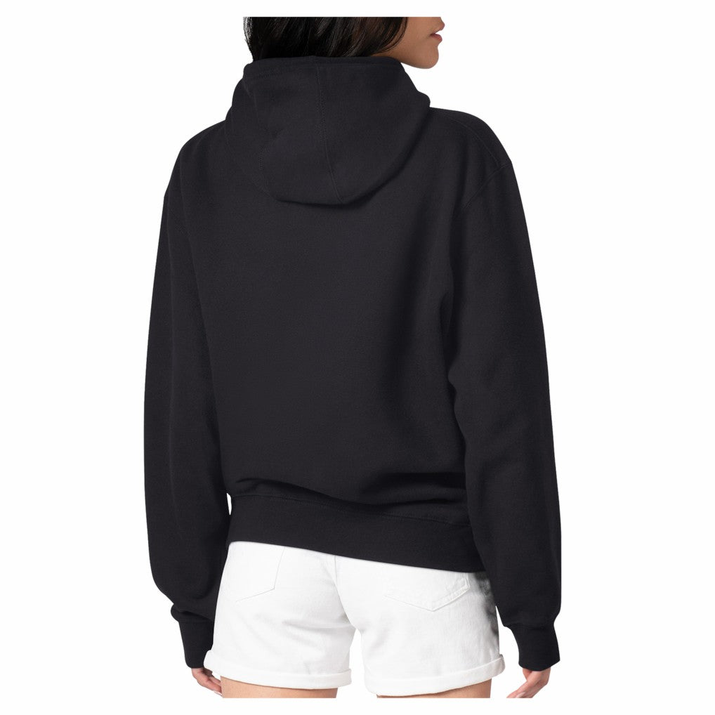 Detroit Lions G-III 4Her by Carl Banks Women's Round Team Logo Fleece Tri-Blend Pullover Hoodie Black